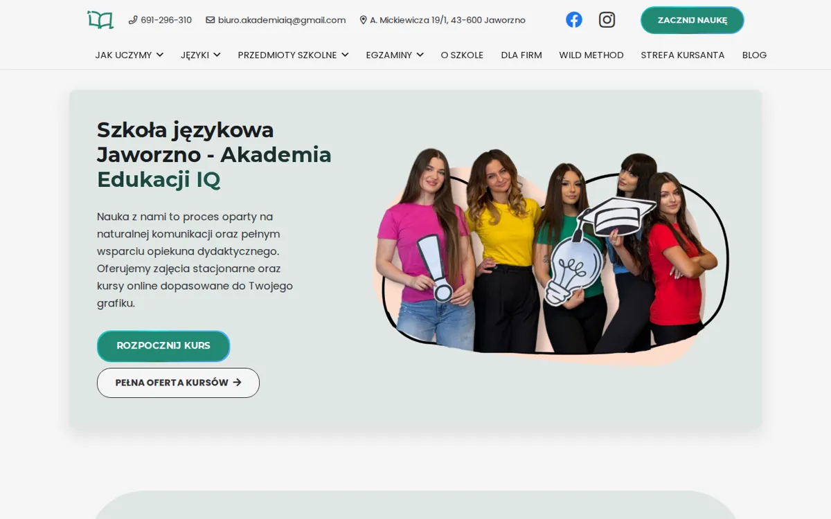 Strona Akademii Edukacji IQ