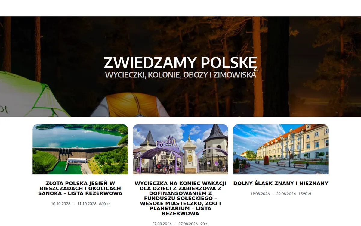 Strona Zwiedzamy Polskę