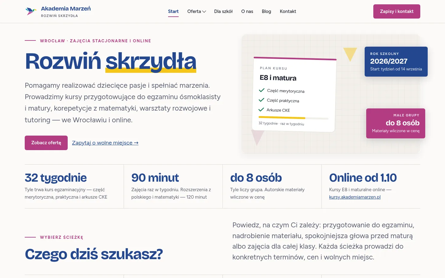 Strona Akademii Marzeń